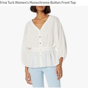 Trina Turk Cream Blouse